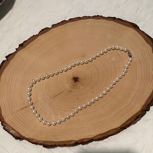 Elegant White Pearl Necklace